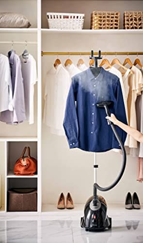 SALAV GS18-DJ Standing Garment Steamer with Roll Wheels for Easy Movement, 1.8L Water Tank for 1 Hour Continuous Steaming, Adjustable Pole for Storage, Includes Descaler Packet, 1500 watts 9