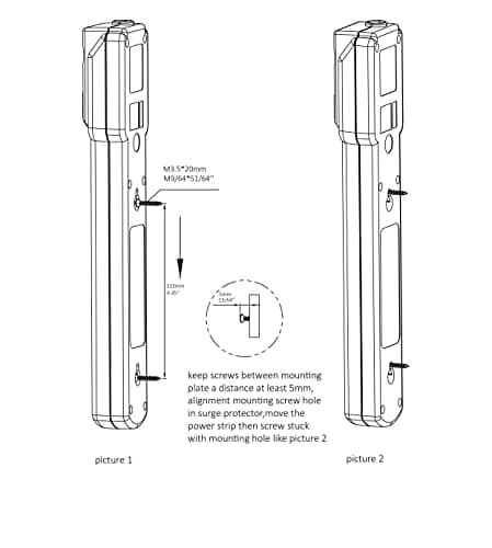 Amazon Basics Surge Protector Power Strip, 6-Outlet with 200J Protection, Circuit Breaker, LED Indicator, On/Off Switch, Wall-Mounting, 2ft Extension Cord, White, 2-Pack 6