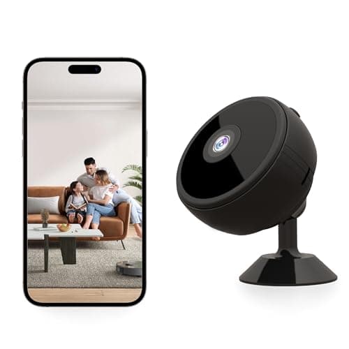 ZHENHAN Mini Camera Wireless Small Nanny Security Cam with Night Vision & Motion Detection, Phone App Control, SD/Cloud Storage, Real-Time Alerts, Indoor Surveillance for Home/Baby