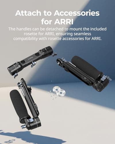 SmallRig Shoulder Rig Dual-Handle for 15mm LWS Rods, One-Tounch Rotation Shoulder Mount Rigs Support for Camera - 5205 6