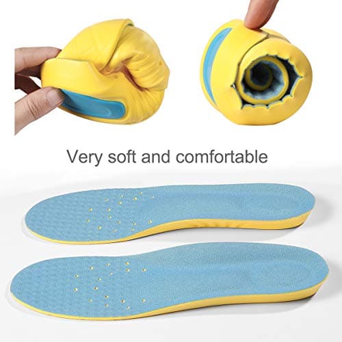 Shoes Inserts Memory Foam Insoles Shock Absorption Pain Relief Plantar Fasciitis Breathable PU Sports Foot Insoles for Men Women,1 Pair (L（Men's 8-12/ Women 10-15）) 7