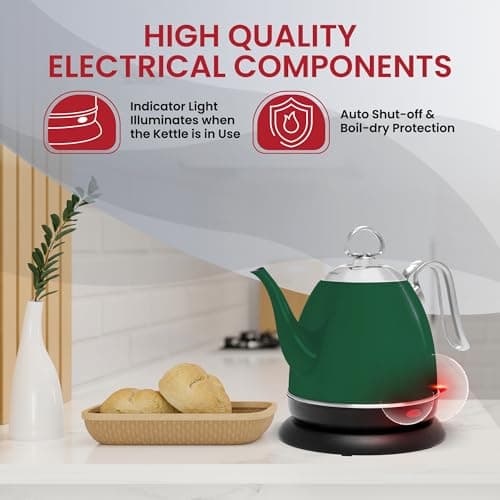 Chantal Mia Electric Kettle, 32 oz (Green) 5