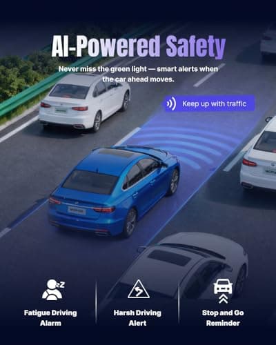 Miofive Dash Cam Front & Rear Dual Channel – Front 4K UHD + Rear 2.5K, Built-in GPS & 5GHz WiFi, 3.0″ IPS Screen, HDR & Night Vision, G-Sensor, 24-Hour Parking Mode, 32 GB Card Included 8