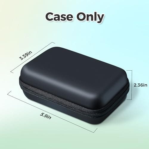 Nelko Genuine Case Compatible P21 Label Maker, Compatible with Most Mini Label Printers, Holder for Labeler Makers Printer & Labeling Tapes, Box with Mesh Pocket for Batteries Accessories (Case Only) 2