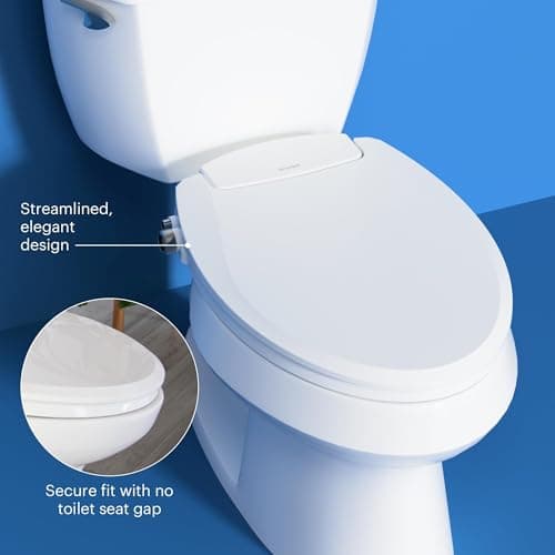 Brondell Bidet Toilet Seat Non-Electric Swash Ecoseat, Fits Elongated Toilets, White - Dual Nozzle System, Ambient Water Temperature - Bidet with Easy Installation 6