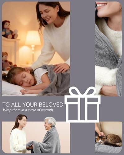 RayoLife Rechargeable Cordless Heated Blanket – Battery Operated & Battery Powered Heated Blanket, Warm Throw for Outdoor, Car & Home, Works with External Battery Pack (Battery Not Included) 8