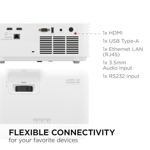 ViewSonic LS741HD 5000 Lumens 1080p Laser Projector with H/V Keystone, 4 Corner Adjustment, 360 Degree Projection, 1.6X Optical Zoom, LAN Control, and 24/7 Operation 9