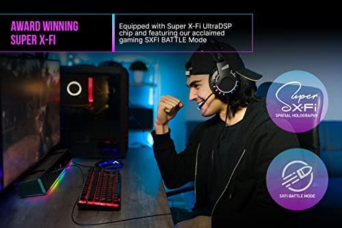 Creative Sound Blaster Katana V2X 5.1 Multi-Channel Gaming Soundbar with Compact Subwoofer, 180W Peak Power, ft Tri-Amplified 5-Driver Design, Super X-Fi Technology, and RGB Lighting 5