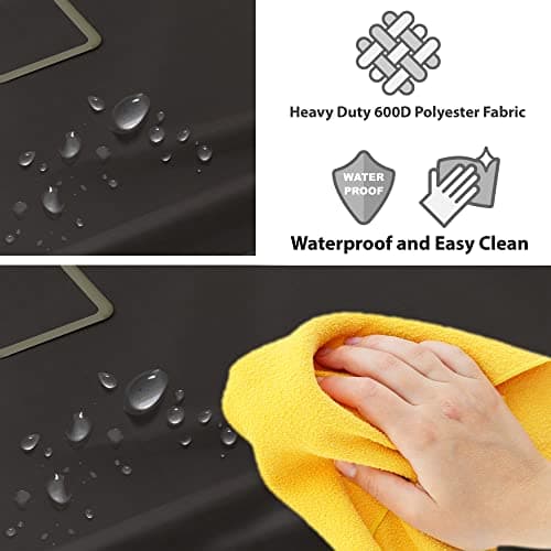 Simple Houseware 4-Bag Heavy Duty Laundry Sorter Rolling Cart, Brown 6