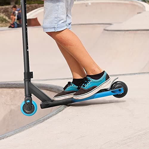 VOKUL Complete Pro Scooter for Kids Boys Girls Teens Up 6 Years - Freestyle Tricks Pro Stunt Scooter(Blue) 5