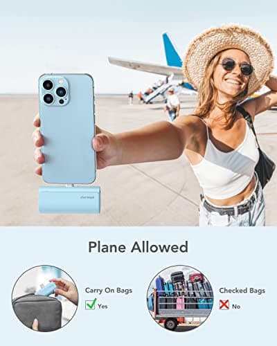 charmast Small Portable Charger for iPhone, Ultra-Compact 20W PD Fast Charging Power Bank 5000mAh, Mini Battery Pack for iPhone 14/14 Pro Max/13/13 Pro Max/12/12 Pro Max/11/XR/X/8/7/6 etc 7