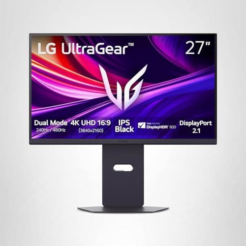 LG 27G850A-B 27-inch Ultragear 4K UHD (3840 x 2160) IPS Gaming Monitor, Dual-Mode 240Hz, 1ms, NVIDIA G-Sync Compatible, AMD FreeSync Premium Pro, VESA DisplayHDR 600, HDMI, DisplayPort 2.1, Black 20