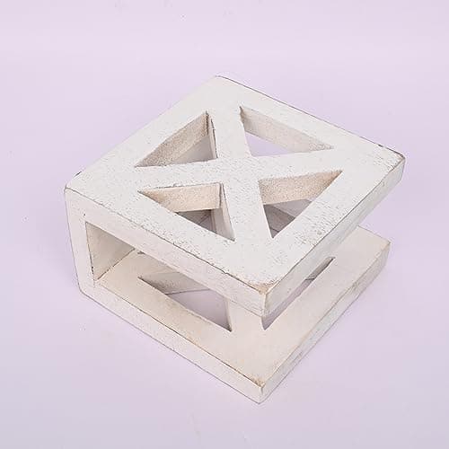 NIRMAN Mango Wood Upright Napkin Holder, Napkin Storage Dispenser For Tables Kitchen Accessories - Restaurant Décor for Kitchen Tables and Counter Tops (5" x 3" x 5") 6
