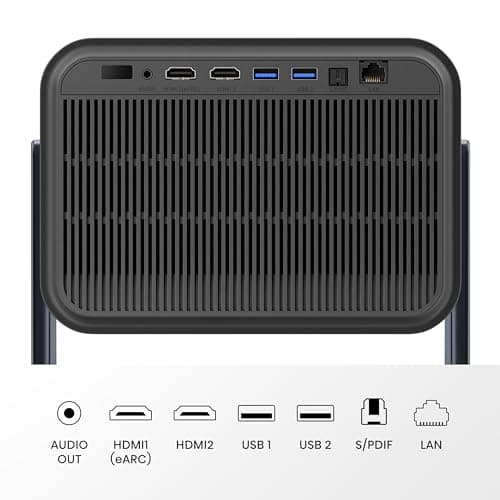 Hisense Laser Mini Projector C2, 65-300", Gimbal Design, 4K, Triple Color Laser, 110% BT.2020, 2000 ANSI Lumens, 1700:1 Native Contrast, Dolby Vision, HSR240, Sound by JBL 6