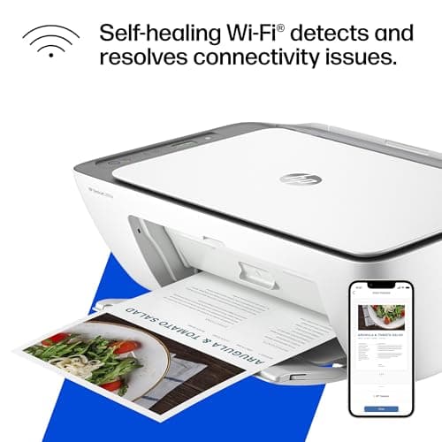 HP DeskJet 2855e Wireless All-in-One Color Inkjet Printer, Scanner, Copier, Best-for-home, 3 month Instant Ink trial included. This printer is only 2.4 ghz capable. (588S5A) 11