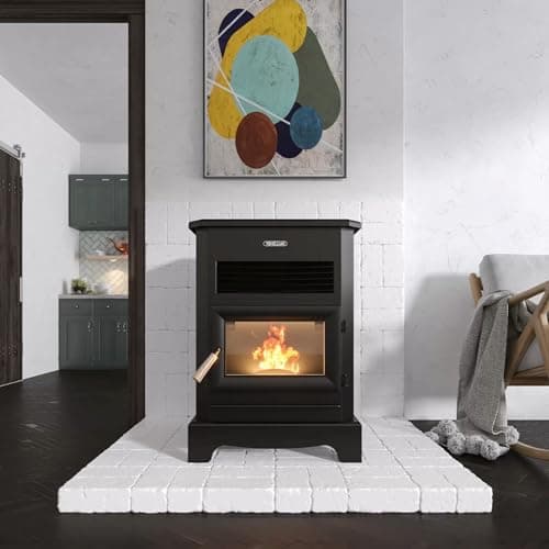 Vogelzang WiFi Pellet Stove on Pedestal, 3,000 Sq. Ft., 170lb Hopper 2