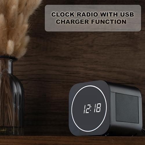 Memorex MX-CR140 Clock Radio with USB Charging | Dual Alarm Clock with FM PLL Radio, Sleep Timer, Snooze Function & 0.6” White LED Display | Compact Bedside Digital Alarm Clock with Battery Backup 6