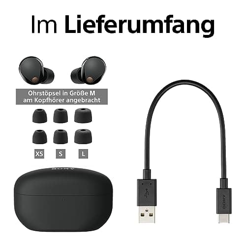 Sony WF-1000XM5 Truly Wireless Noise Canceling Earbuds (Black) 8