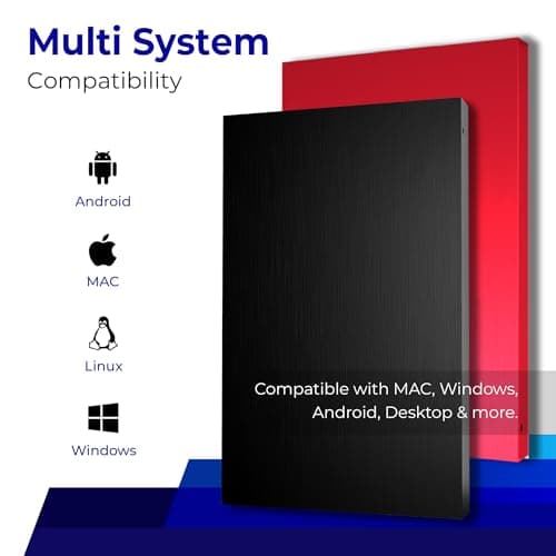 320GB External Hard Drive USB 3.0, Portable 2.5-Inch External HDD Backup Storage for Laptop, PC, Mac, Gaming Console (PS3/PS4) – Black 5