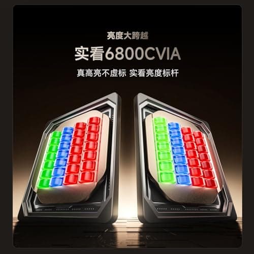 CACACOL Vidda C5 Ultra Master 4K Projector Triple Color Laser 6800 CVIA Lumen SST DMD 0.84~2.0 Throw Rate MT9681 8GB 1TB, HDMI 240Hz WiFi Bluetooth, Android Chinese OS + KD3 Google TV Stick 5