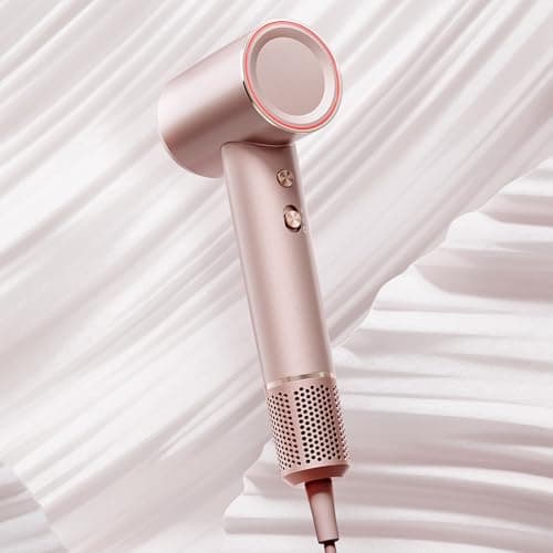 High-Speed Ionic Hair Dryer:3Min Fast Dry with Brushless Motor - Quiet, Mini Portable Hair Dryer Hair Care with Diffuser for Curly Hair Salon Home Travel for Women/Men/Baby/Pet
