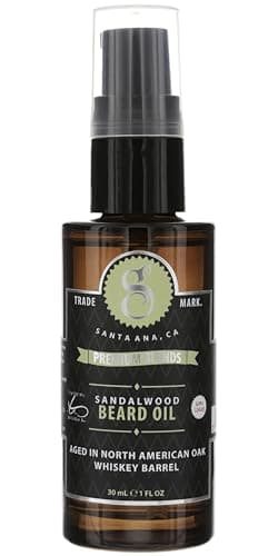 Suavecito Premium Blends Beard Oil - Leave-In Beard Conditioner For Softening Hair, Hydrating Skin, Eliminating Beard Dandruff, Healthy Beard Growth - Sandalwood Fragrance - 1 oz