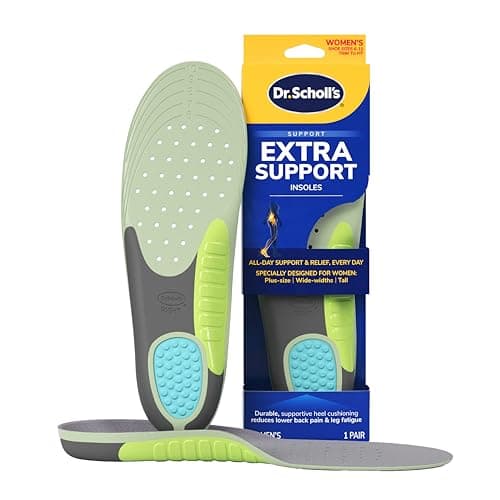 Dr. Scholl's Extra Support Shoe Insoles for Women, Size 6-11, 1 Pair: Designed for Plus-Size and Tall Women, Arch Inserts - Helps Reduce Lower Back Pain and Foot & Leg Fatigue