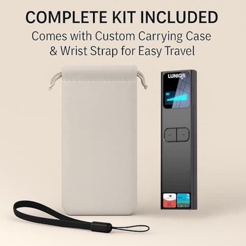 LUNİQS Hidden Camera Detectors -2026- Hidden Bug and Camera Detector & Spy Camera Finder, GPS Tracker Detector, RF Detector & Bug Detector (Laser + LCD Screen) for Travel, Home & Office Security 9