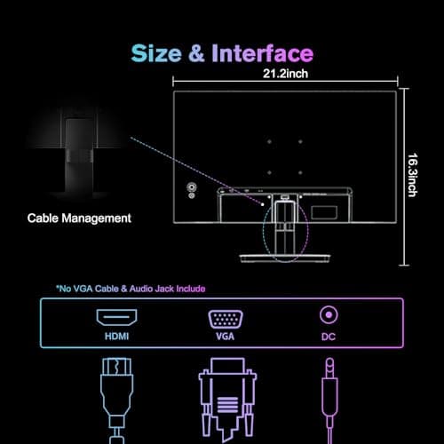 SANSUI Monitor 24 inch 100Hz Computer Monitor丨FHD 1080P PC Monitor丨HDMI丨FreeSync丨HDR丨Earphone Jack丨 Ergonomic Tilt for Home and Office 9