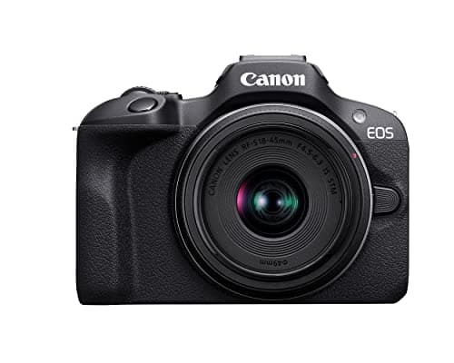 Canon EOS R100 Mirrorless Camera with 18-45mm and 55-210mm Lenses