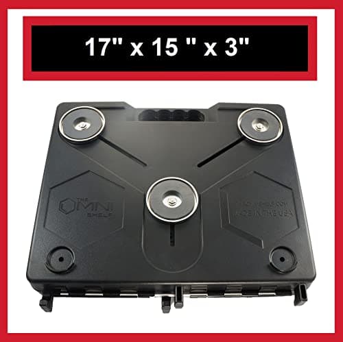 The OmniShelf Portable Workstation, Magnetic Toolbox, Laptop Stand w/ 50 lb Capacity, Hands Free Workstation, Attach to HVAC, Trucks, Walls, Poles etc. (Model # OSO1 - Magnets) 8