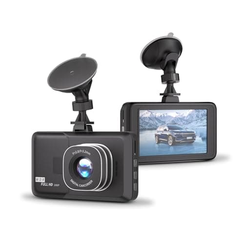 3-inch Dash Camera Recorder, Portable Dash Camera, 170° Ultra-Wide-Angle HD Lens, 1080P HD car Surveillance Camera, Super Night Vision, Video Motion Detection