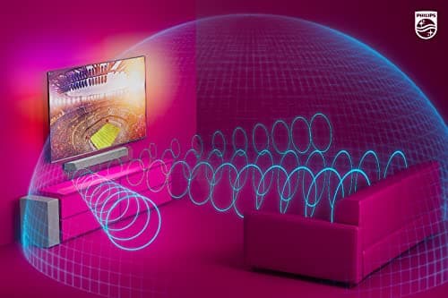 PHILIPS B8507B 3.1-Channel Soundbar with Wireless Subwoofer and Dolby Atmos - Black 8