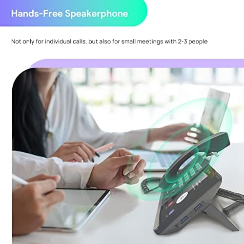 Yealink MP50 USB Phone Handset Certified for Microsoft Teams Skype for Business, Built-in Bluetooth Turn Mobile into Desktop Phone, Work for PC, NOT Support Registration of SIP Account to VoIP System 7