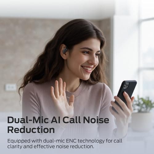 Monster Open Ear AC326 Headphones, Bluetooth 6.0 Wireless Earbuds with Dual-Mic Clear Calls, Air Conduction Headphones with Ear Hooks, Spatial Audio, Snug Fit, 35H Playtime, IPX5 for Sports, Black 5