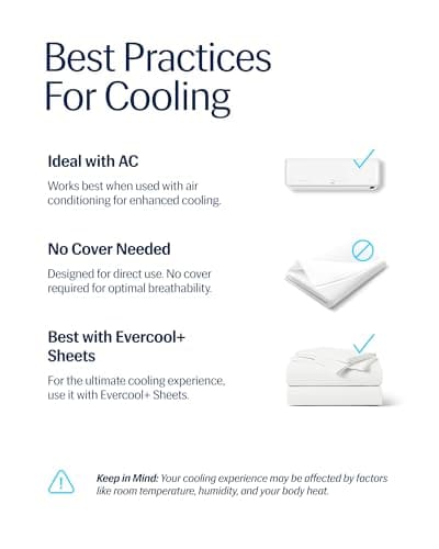 REST® Evercool® Cooling Comforter, Full/Queen, Blanket for Hot Sleepers, All Season Bedding to Keep Cool for Night Sweats, Breathable Lightweight Blanket, 90"x90" Inches, Arctic White 7