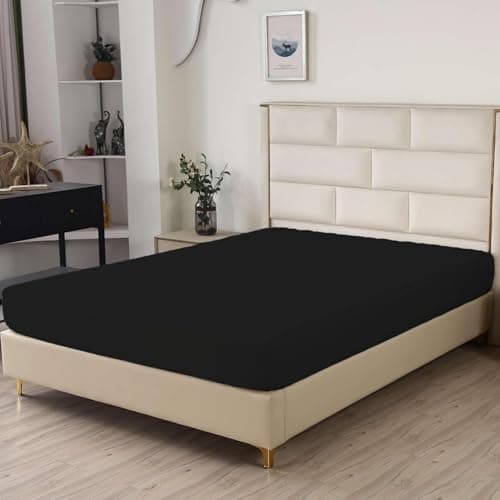 SDIII Black Full Fitted Sheet Only 2 Pack, Hotel Quality Brushed Microfiber Fitted Sheets, Soft and Breathable, Deep Pocket Sheets for Full Size Bed 5