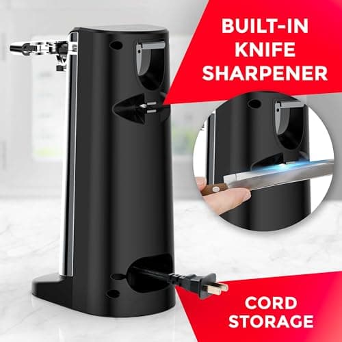 POHL SCHMITT Electric Can Opener with Knife Sharpener and Bottle Opener 5