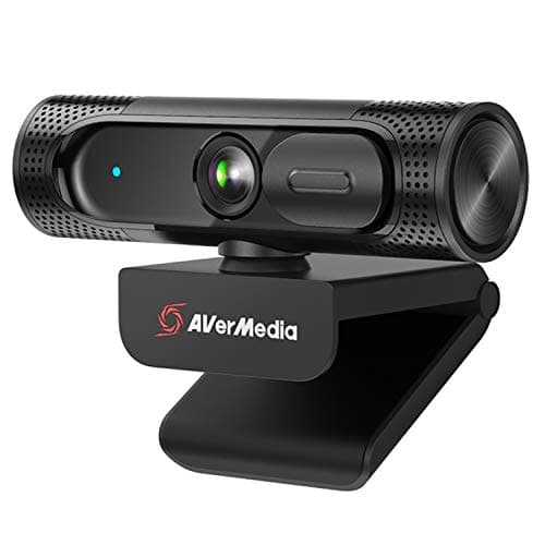 AVerMedia PW315 TAA/NDAA Compliant 1080p 60fps Webcam – Wide-Angle USB Camera with Dual Mics & AI Auto Framing, Fixed Focus HD Webcam for PC/Mac, Zoom, Teams, Google Meet, Streaming, Content Creation
