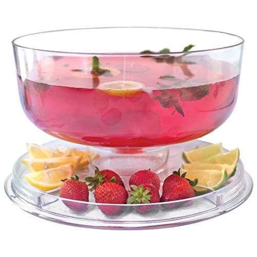 Cake Stand with Dome Cover, 6-in-1 Multi-Purpose Use, Cake Stand with Lid, Serving Platter, Punch Bowl, Desert Platter and More, BPA Free 5