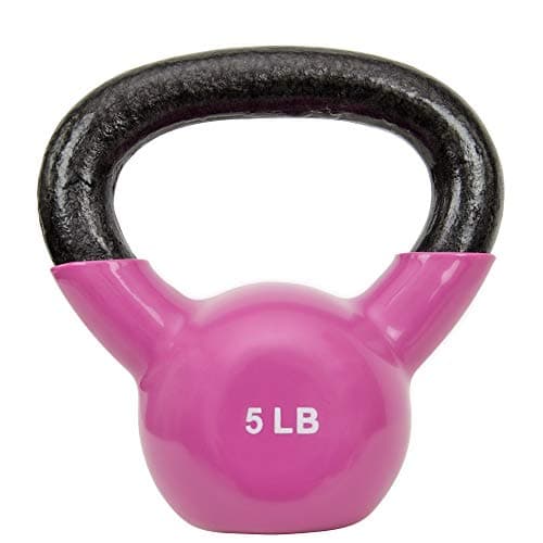 Sunny Health & Fitness Sunny Vinyl Coated Kettlebell (5-Pound)