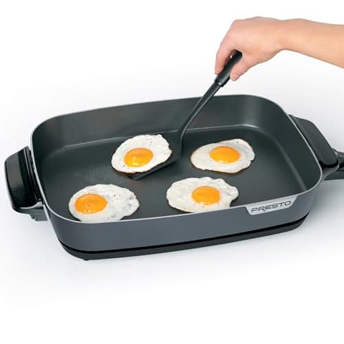 Presto 06858 16-Inch Slimline Electric Skillet with Glass Cover - Nonstick, Adjustable Temperature, Black 6