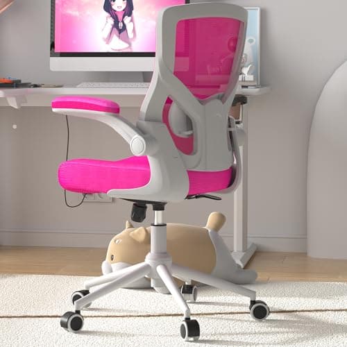 CYKOV Office Chair, High Back Desk Chair Adjustable Height and Ergonomic Design Home Office Computer Chair Executive Lumbar Support Padded Flip-up Armrest Swivel Task Chair