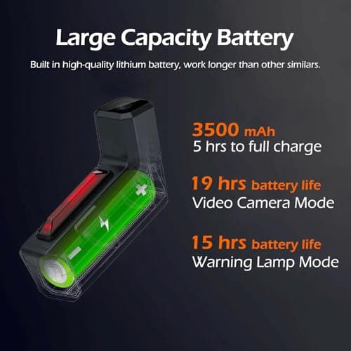 Bike Camera with Taillight, Full HD 1080P Bicycle Camera Dash Cam, Integrated Bike Rear Video Camera with Tail Light for Mountain Road Bike E-Bike 5