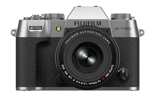 Fujifilm X-T50 Mirrorless Digital Camera XF16-50mmF2.8-4.8 R LM WR Lens Kit - Silver