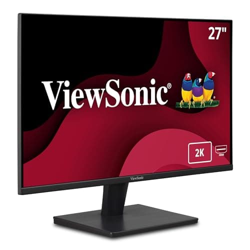 ViewSonic VA2715-2K-MHD 27 Inch 1440p LED Monitor with 100Hz, Variable Refresh Rate, Ultra-Thin Bezels, HDMI and DisplayPort Inputs for Home and Office
