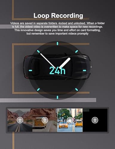 iZEEKER 2.5K Dash Cam Front and Rear with SD Card, 1440P Car Camera Dashboard, Dual Dashcam for Cars 170° Wide Angle, G-Sensor, Night Vision, 24H Parking Monitor Support, WDR 5