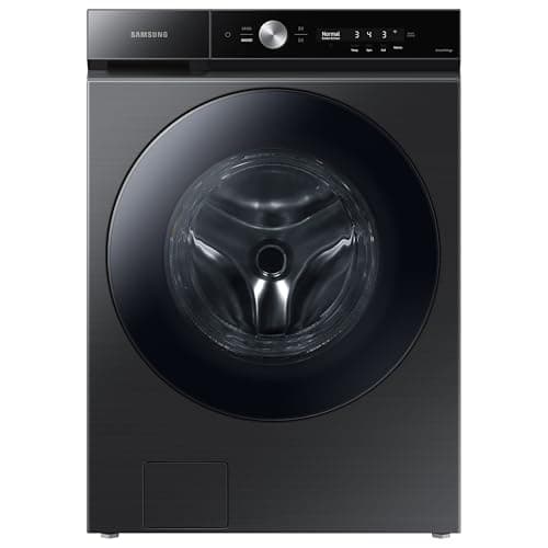 Samsung Bespoke 5.3 cu. ft. Ultra Capacity Front Load Washer with Super Speed Wash and AI Smart Dial, Brushed Black, WF53BB8700AVUS