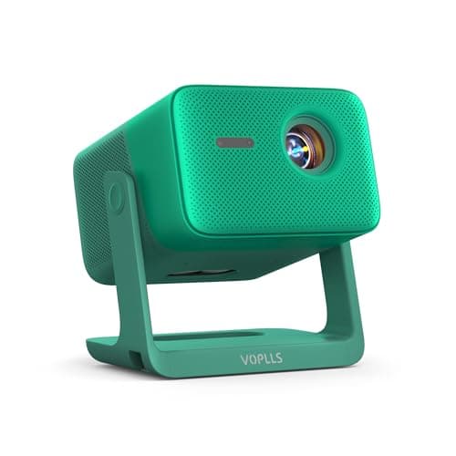 【Official Licensed Google TV】4K Smart Projector with WiFi and Bluetooth, VOPLLS Outdoor Projectors with Dolby/Auto Focus, Portable Movie Phone Wireless Gaming Wifi Proyector for Bedroom/Home (Green)