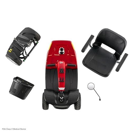 Rascal Conquest 4-Wheel Heavy-Duty Outdoor Mobility Scooter, Long-Range Battery-Powered Electric Travel, 350lb Capacity, Battery Included 5